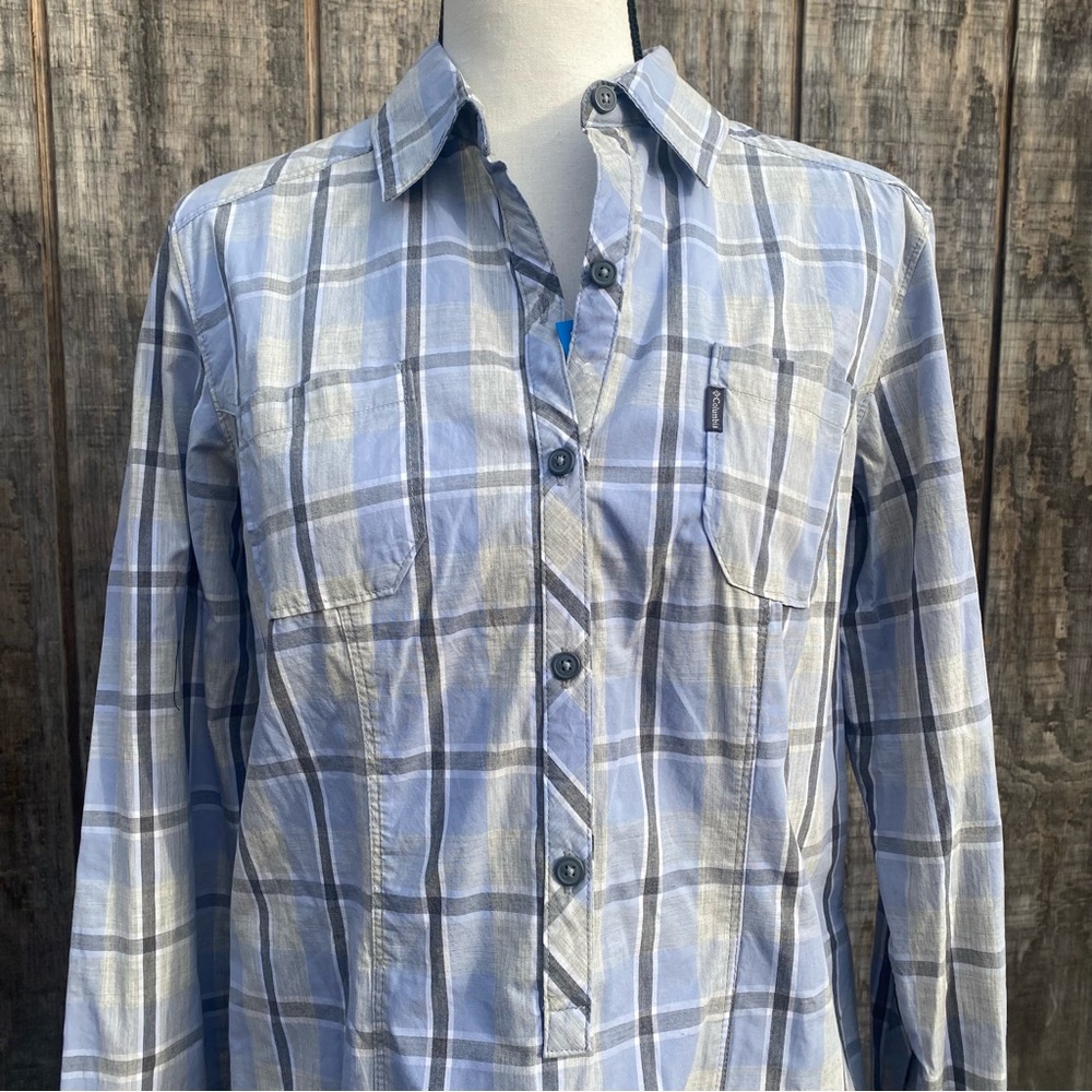 Columbia Sapphire Peak Long Sleeve Henley Shirt Dress Size M - Picture 4 of 12